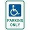 Brady Handicap Parking Sign, 18"H, 12"W, Alum, 115262 115262 - alternate 1